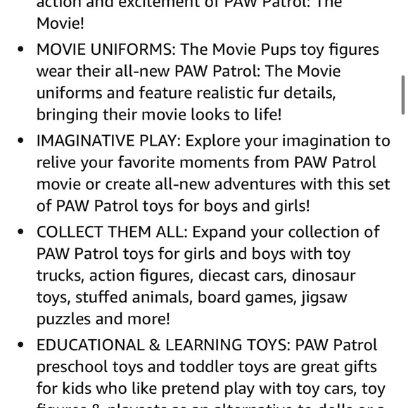 Paw Patrol, Movie Pups Gift Pack with 6 Collectible Toy Figures, Kids Toys new - Picture 8 of 8